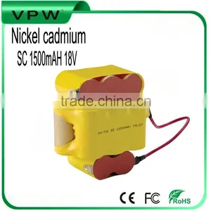 18v 1500mah sc Rechargeable Ni-cd Battery Pack for 18v Cordless Drill thumbnail-1