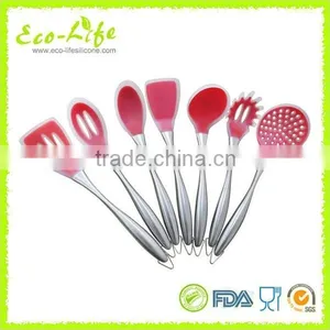 Set of 7 Silicone Cooking Tool Set With Stainless Steel Handle, Kitchen Utensils Kitchenware thumbnail-1