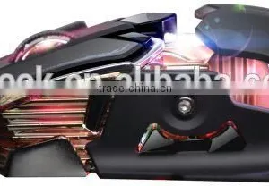 10keys Programmable USB Wired Optical 8200 DPI Computer Gaming Mouse thumbnail-6