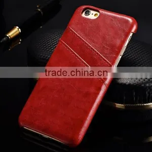 Retro PU Leather Case For IPhone 6 6S 4.7 Grease Skin Phone Back Cover With Card Slots For IPhone 7 7 Plus thumbnail-2