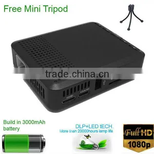 Full hd 1080p 3d Cinema Proyector Movie Office Dlp Link Video Projector Portable Mini Led Projector thumbnail-1