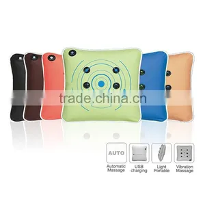 Electric Battery Operated Vibration Traveling Portable Massage Pillow for Car and Home thumbnail-1