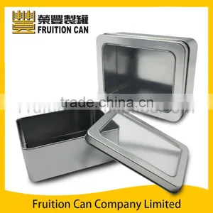 Rectangular Tin With Window Lid ECO - Friendly Tin thumbnail-1