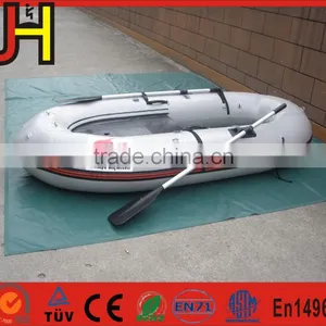 1 Set Portable Inflatable Fishing Boat High Quality PVC Rubber Boat Fishing Boat With Paddles thumbnail-1