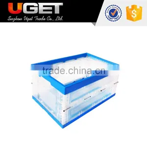 Recyclable Fruit Storage Plastic Collapsing Folding Crate thumbnail-3