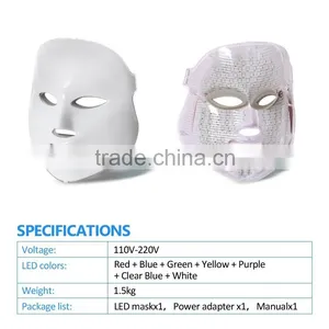 FDA Face Beauty Machine Led Light Therapy Face Mask 7 Colors Skin Rejuvenation LED Facial Mask thumbnail-4
