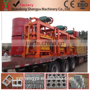 Vibrate Electric Concrete Brick Moulding Machine QTJ4-40 thumbnail-2