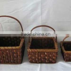Set Willow Nested Storage Basket,rectangular Shape thumbnail-1