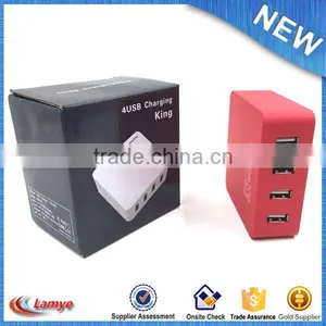 Wall Multi Usb Charger , Retractable Socket Outlet for Phone thumbnail-1
