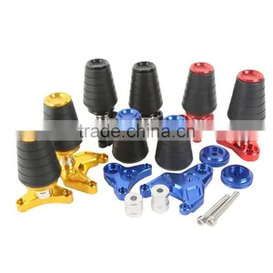 Black Gold Crash Pads Frame Slider Protector For Honda CB650F 2013-2014 Red Blue thumbnail-1