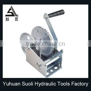 Manufacturing 1200lbs Galvanized General Purpose Barge Winch With Rope thumbnail-3