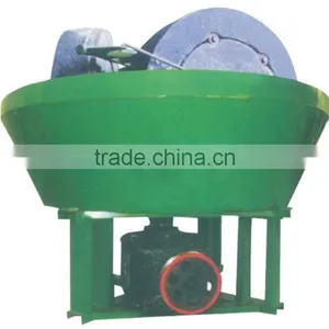 Wet Type Pan Grinding Mill With Two Rollers for Mineral Ore Grinding thumbnail-2