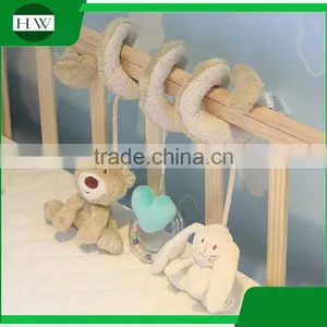 Best Christmas Gift Soft Baby Crib Bed Cot Hanging Plush Musical Rattle Toy thumbnail-2