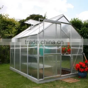 PC Sheet Covered Small Garden Greenhouse For Flowers Growing thumbnail-4