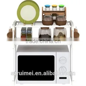 Metal Microwave Oven Shelves Storage Stand Organizer thumbnail-4