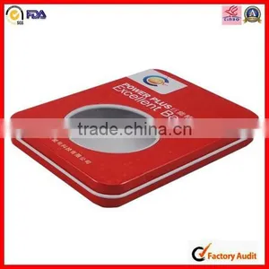 Rectangular Battery Packaging Tin Box With Window thumbnail-2