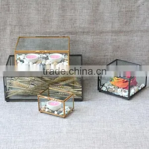 Presentation Box Single Small/ Photo Box /Christmas Candy Storage Containers Rectangular Clear Glass Box thumbnail-1
