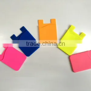 Cuntom Made 3M Adhesive Smart Phone Pocket/silicone Phone Card Holder thumbnail-2