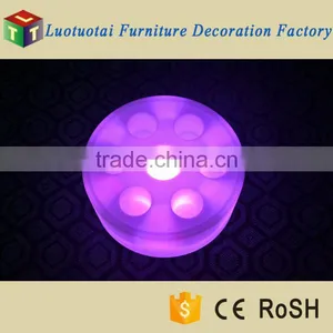 L43*W43*H18cm Swimming Pool Floating Illuminated LED Wine Tray/ice Bucket LED thumbnail-3