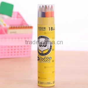 EN71 Factory Wholesale 18 Colors Natural Wood Colored Pencils thumbnail-2