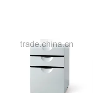 3 Drawer Mobile Pedestal Steel Metal 3 Drawer Mobile Pedestal Cabinets thumbnail-1