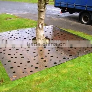FO-9T02 Hot-selling Corten Steel Tree Perforated Strainer Tree Pool Cover thumbnail-3