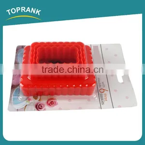 Toprank Bakeware Decorating 3 PCS DIY Biscuit Cake Cookie Embossed Mould Plastic Plunger Cookie Cutter thumbnail-3