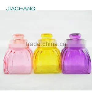 Square Buttom Airtight Glass Preserve Container With Bird Ceramic Lid thumbnail-4