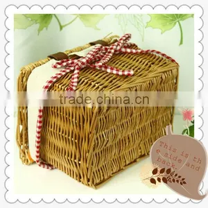 Christmas Empty Wicker Basket Wholesale thumbnail-1