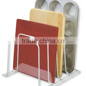 High Quality Wire Pot Lid Cutting Board Rack Organizer thumbnail-2