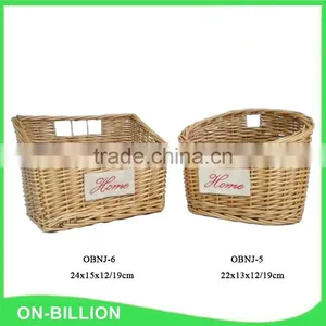Decorative Custom Cheap Natural French Willow Food Basket thumbnail-2