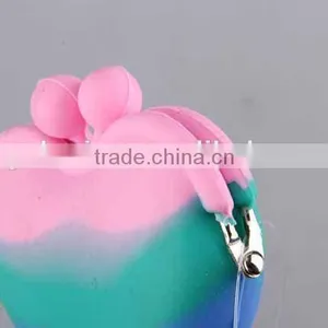 Colorful Silicone Purse/Heart-Shaped Coin Purse thumbnail-2