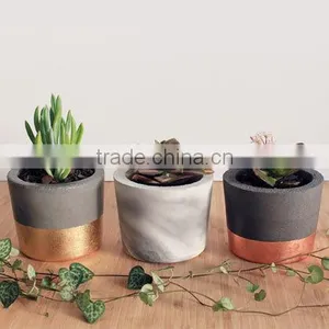 Colour Block Planter Concrete Plant Pot Indoor Planter Succulent Pot thumbnail-1