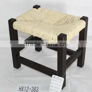 Vintage Rush Seat Wooden Chair For Children thumbnail-1