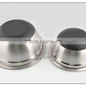 Stainless Steel Bowl With Anti Skid Silicone Base thumbnail-2