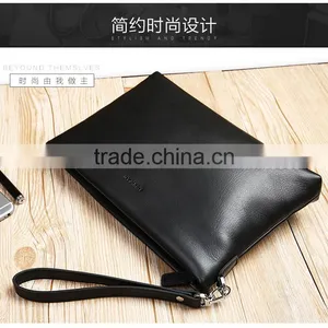 Full Grain Men Genuine Leather Clutch Purse Men Business Clutch Hand Bag Cowhide Wallet thumbnail-5