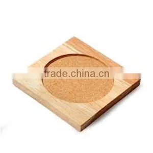 2017 Carved Natural Wooden Cup Coaster Made in China thumbnail-1