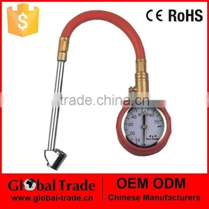 Heavy Duty Dial Tire Pressure Gauge With Hose.Professional Dial Type Tire Tread Depth Gauge.A1594 thumbnail-1