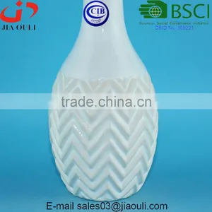 Decorative Vases Glazed and Wash Black/white Ceramic Flower Vases for Home Decor thumbnail-5