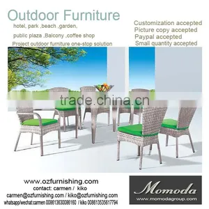 9022 Outdoor Furniture Customized Suppliers Foshan Alidababa Factory Accept Paypal Dining Table and Chair for Coffee Shop thumbnail-1