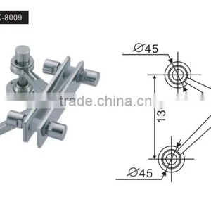 Stainless Steel K-shape 2-leg Glass Spider Systems/ Glass Spider Fittings thumbnail-2