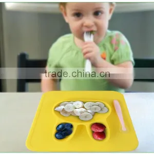 2017 Hot Selling Top Quality 100% Pure Food Grade Silicone Baby Placemat Suction Table For Kids thumbnail-1