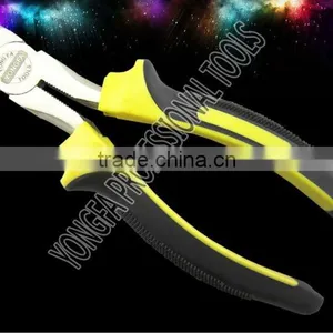 YF2312 American Style Non-skid Handle Cutting Plier With Nikel Plated thumbnail-1