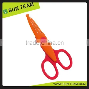 Soft Rubber Handle Zig Zag Scissors Student Craft Scissors thumbnail-1