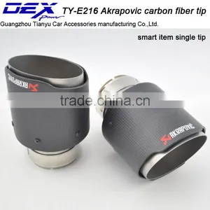 Carbon Fiber Stainless Steel 304 Exhaust Muffler Tip For AKRAPOVIC thumbnail-4
