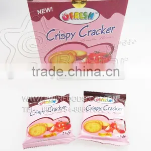 Delicious Snack !!! Big Round Biscuit Various Flavours Crispy Cracker thumbnail-3