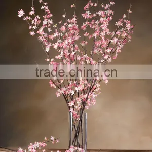 Wedding Favors Artificial Cherry Blossom Potted Plant for Wedding Table Flower Centerpiece thumbnail-2