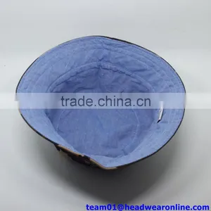 Fashion Reversible Bucket Hat/Cap Wholesale 100%cotton Twill Hat thumbnail-4