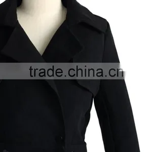 Multi-way Wear Coat and Skirt Set in Red,women Removable Dress Coat,women Knee Length Fitted Long Coat thumbnail-6