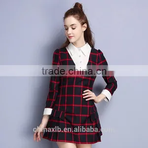 Latest Fashion Dress Women Winter 2017 New Design Hoodie Long Sleeve Letter Printed Winter Dress thumbnail-1